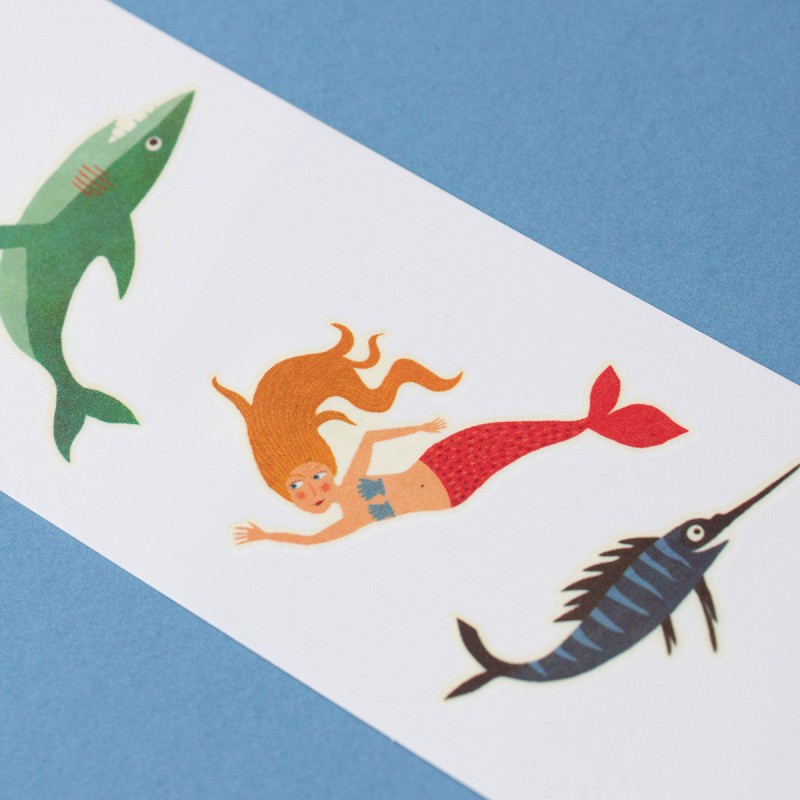 10 ocean creature decals